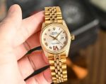 Rolex Datejust Lady 2824 Movement Yellow Gold Jubilee Band with Diamond Watch